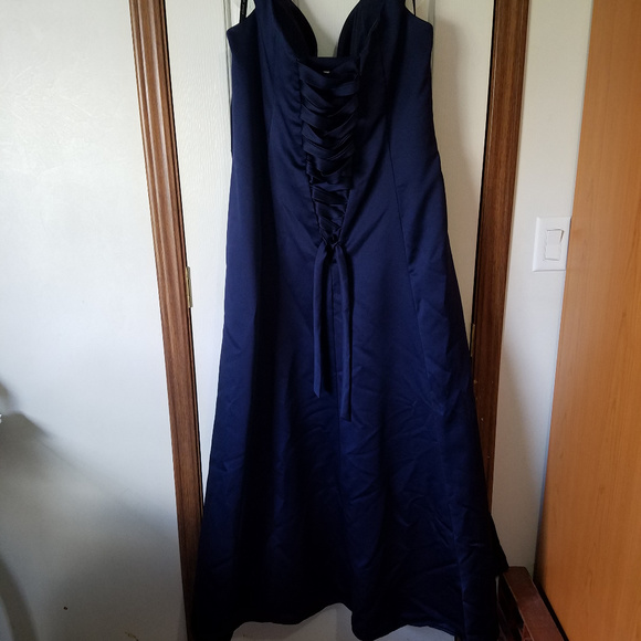 Navy Alfred Angelo Bridesmaid Dress - Picture 2 of 3